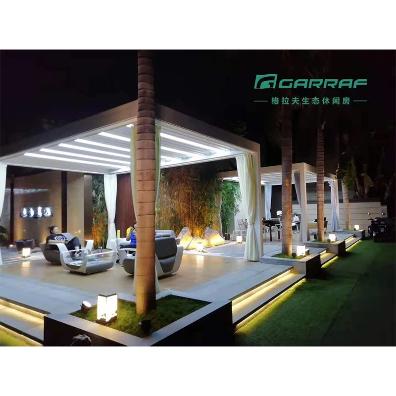 Adjustable Terrace Roofing Pergola Retractable Pergola Aluminum Usine Aluminum Garden Metal Aluminum Pergola