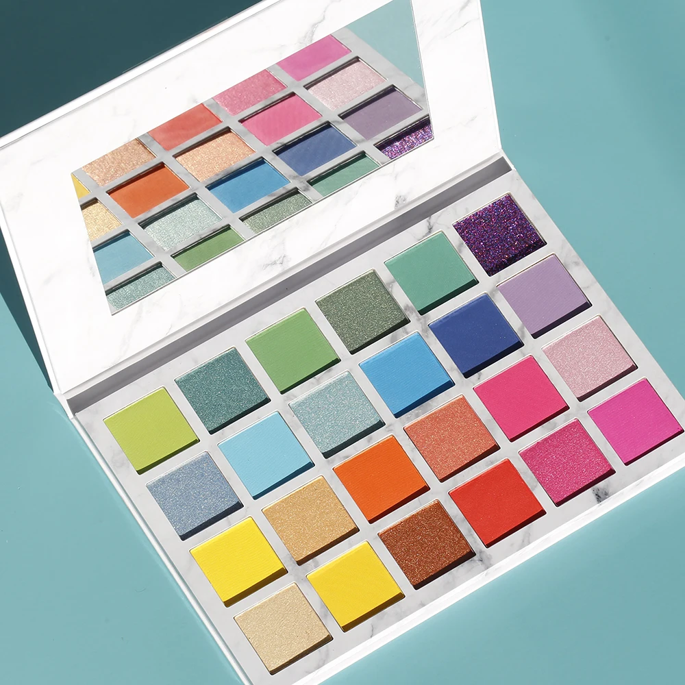 E302 no brand long lasting makeup matte luxury color eyeshadow palette warm nude metallic eye shadow palette