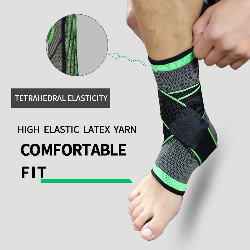 Опорный кронштейн для голеностопа для мужчин, эластичная защита для голеностопа, для бега, баскетбола, защита от растяжения голеностопа