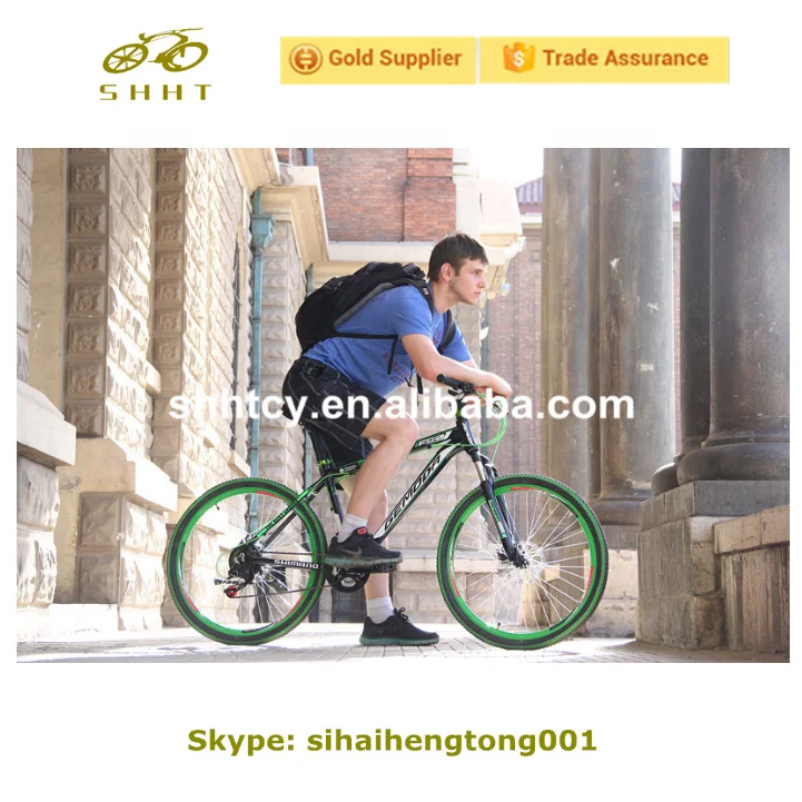 Steel Fork Suspension Disc Brake Mountain Bicycle Fashion MTB Bike with 21 Speed Gears