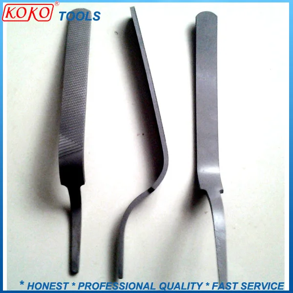 One Side Double Cut Hardness Hand Bent Types Twisted Special use Steel Files