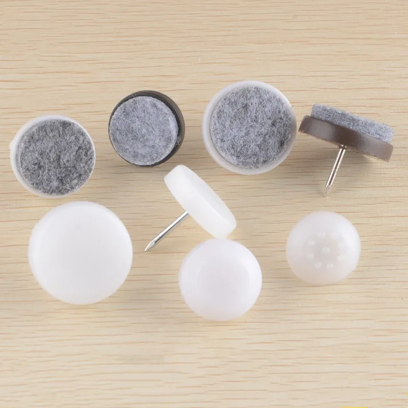 Hot Sales Chair Table Feet Nails Furniture Leg Pads Plastic Glide Skid Floor Protector Noise Reduce Home Decor Small Box Modern