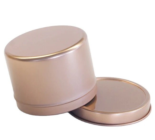 16 oz 8 oz round candle tins with  covers