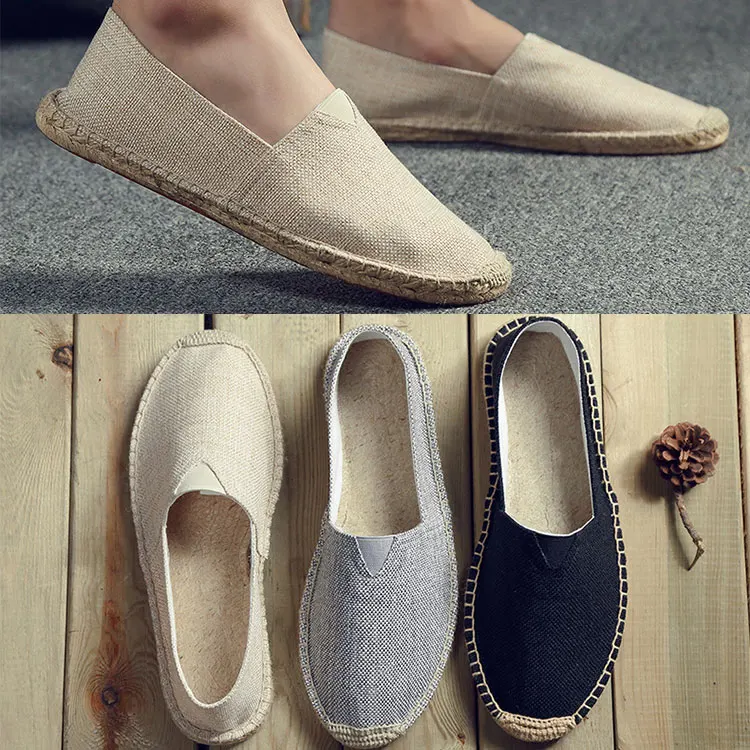 Factory Direct Spring Canvas Customized Logo Walking Style Shoes Mens Womens Espadrilles