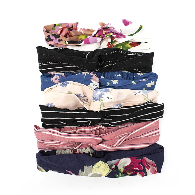 Hot Sale Flamingo Designer Flower Fashion Comfortable Soft Satin Headband For Women