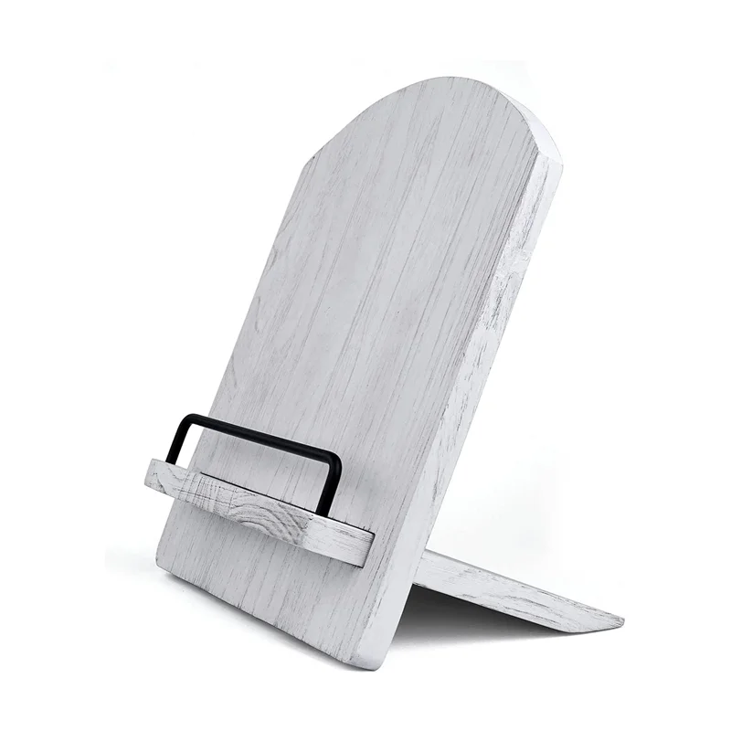 Деревянный Регулируемый выдвижной держатель для кухонной книжки