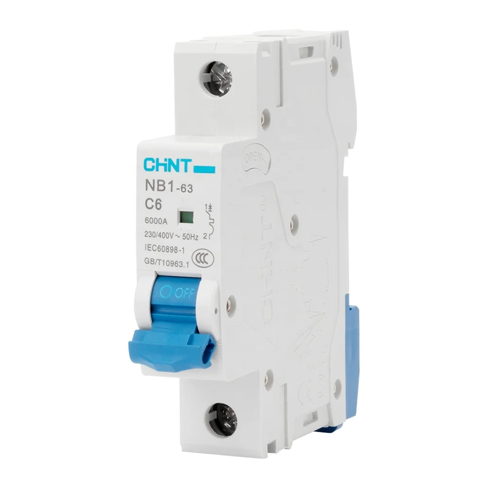 
 CHNT NB1-63 1P 6A воздушный выключатель MCB миниатюрный автоматический выключатель  