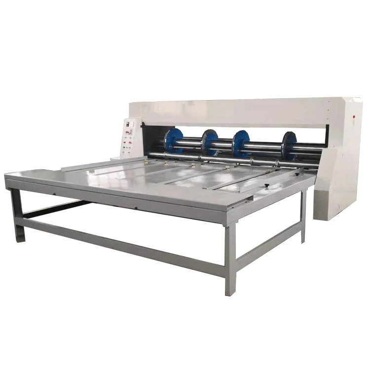 rs4 mini cardboard box rotary slotter machine carton slotting creasing semi automatic