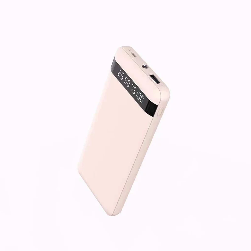 Hot Selling 10000mAh Slim Power Bank With 4 Built-In Cables 4 Output and Lamps Powerbank