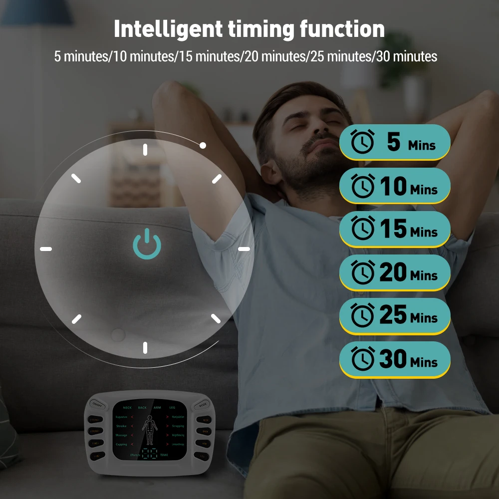 Household Digital Therapy TENS Unit Acupuncture Body Massager Electric Micro-current Pulse Tens Muscle Stimulator
