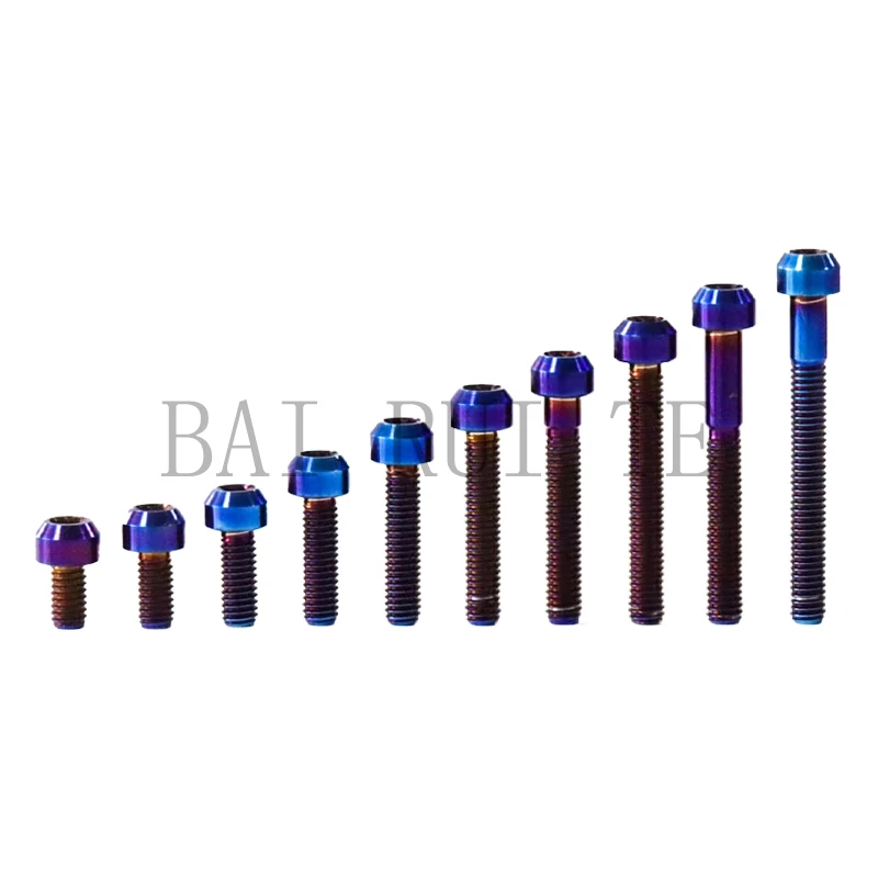 Titanium alloy motorcycle high strength multi color hexagon socket head screw