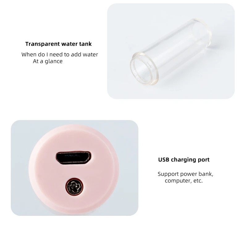 Atomizing Facial Hydration Instrument Portable Handheld Nano Spray Beauty