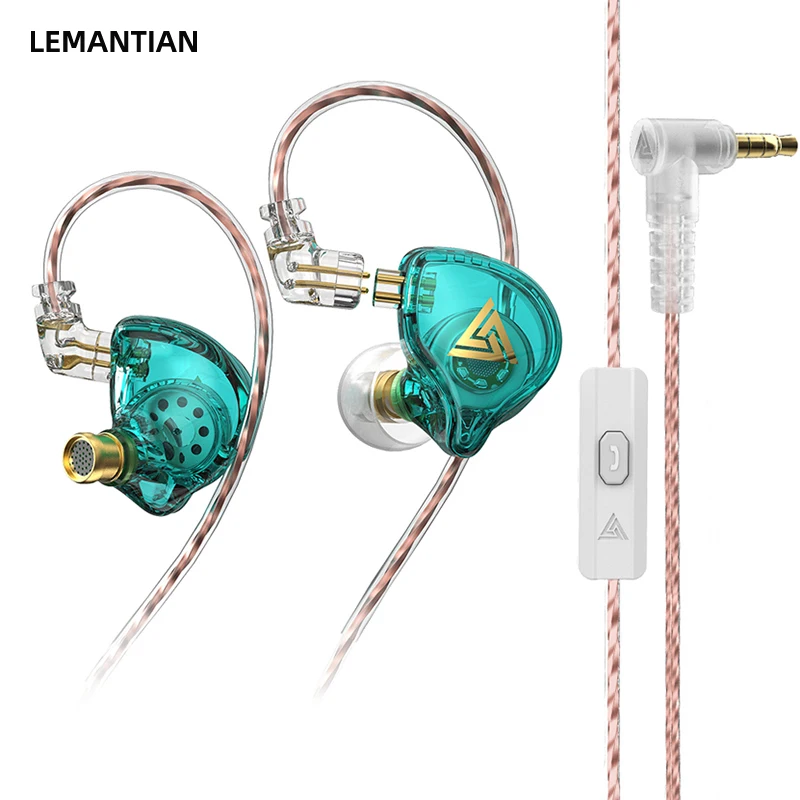 AK6 PLUS HiFi In Ear Earphones Dynamic Heavy Bass Noise Cancelling Sport Gaming Music Headphone