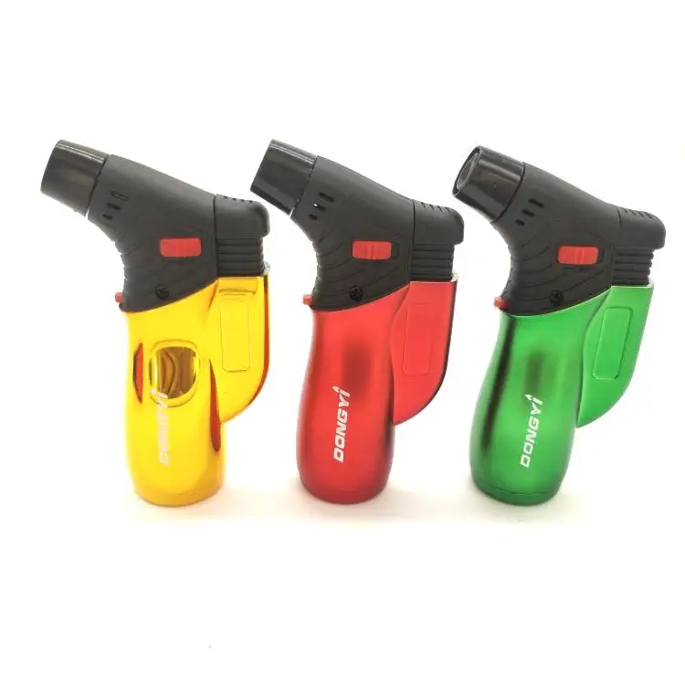 Новая Мода ветрозащитные мощные зажигалки для сигар курение пластиковые сигареты Зажигалка