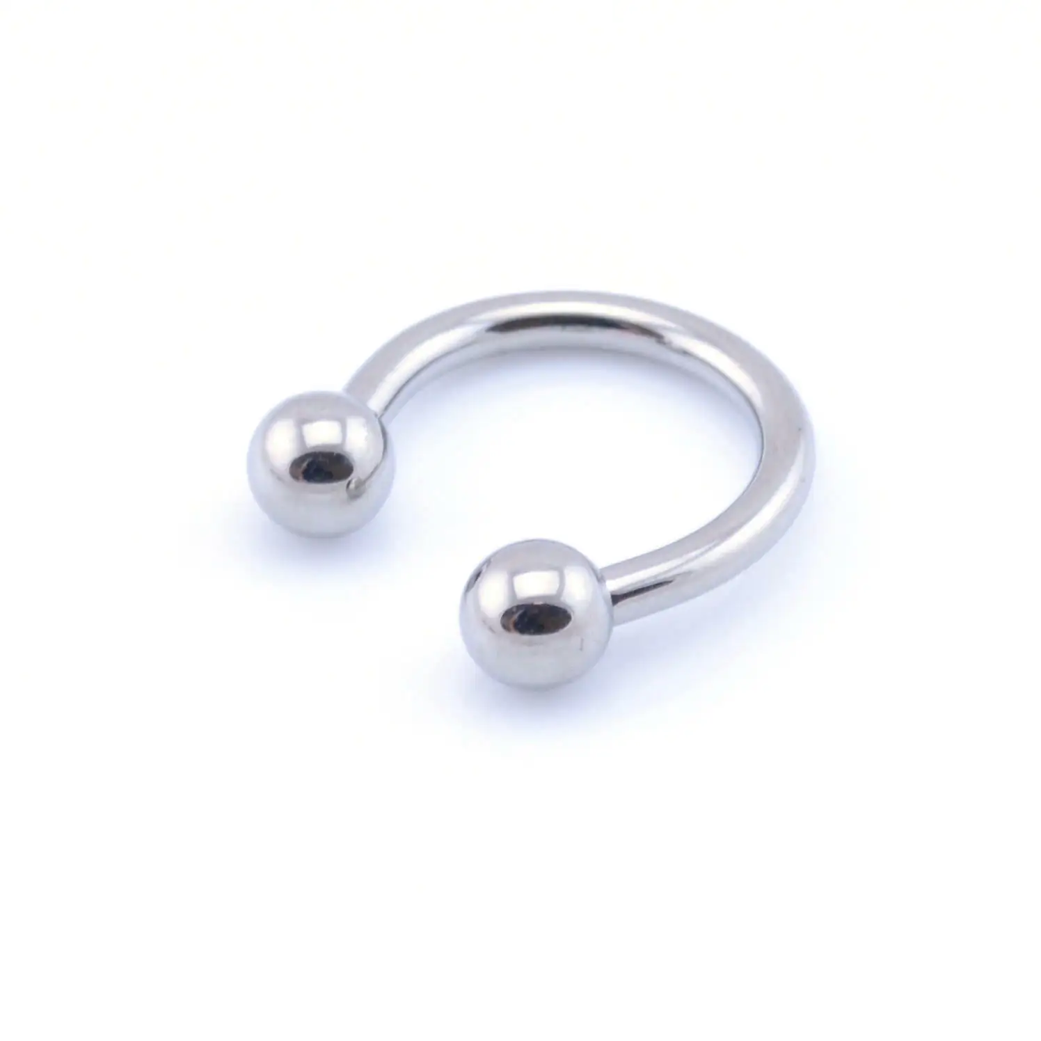 Astm F136 Titanium Internally Threaded Horseshoes Piercing Horseshoes Magnetic Septum Ring Clip Non Piercing