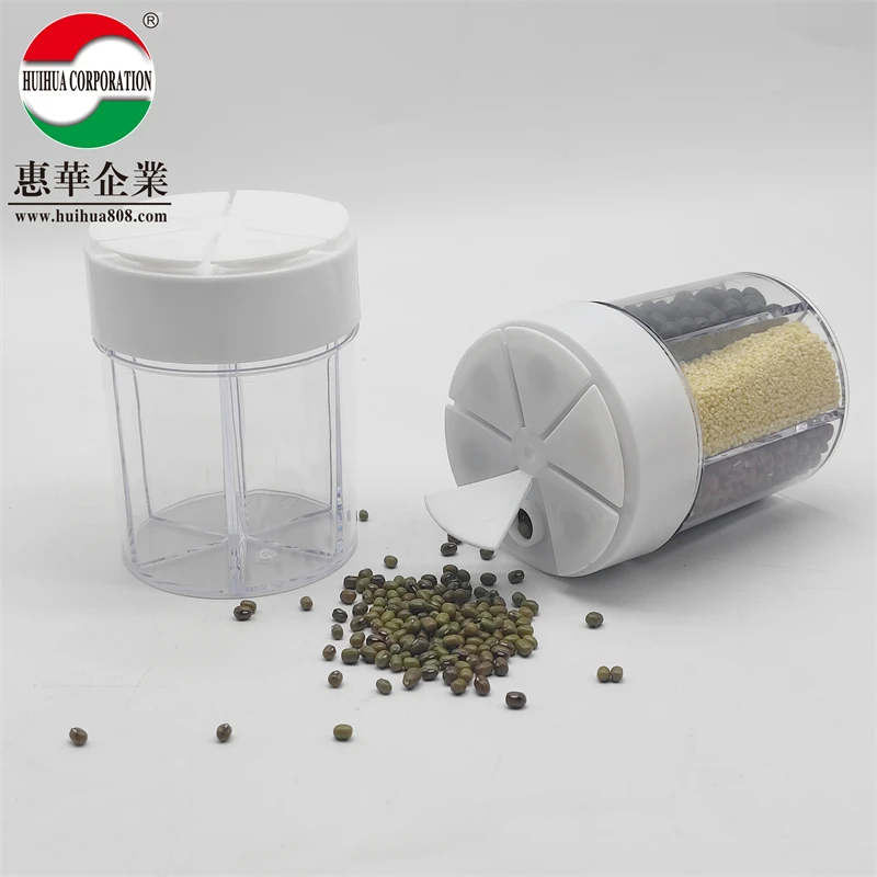 Home Kitchen Pack Salt, Sugar, Cumin Powder And Spice Jar Creative barbecue Seasoning bottle 6-in-1 Spice jar