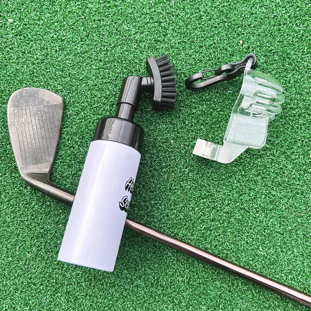 Wholesale golf clean Brush with Water Spray Bottle Cleaning Tool Golf Cleaner