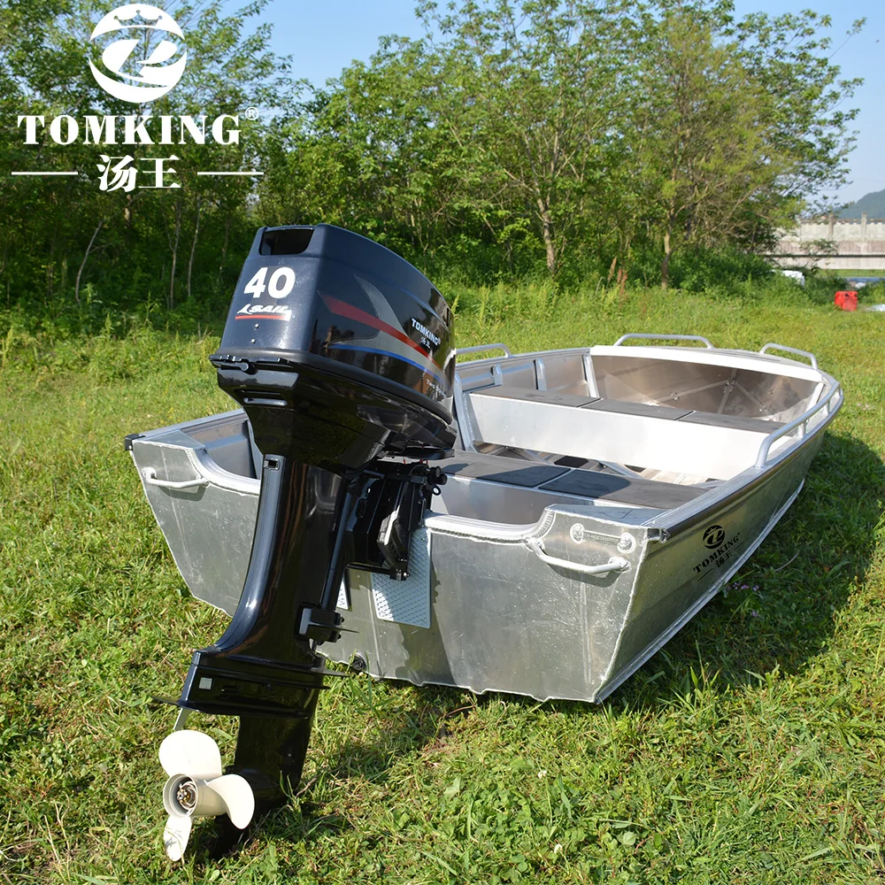 Дешевая лодка в рубчик 5 2 м алюминиевая рыболовная для продажи кабина bateau взрослых полностью сварная толщиной 3