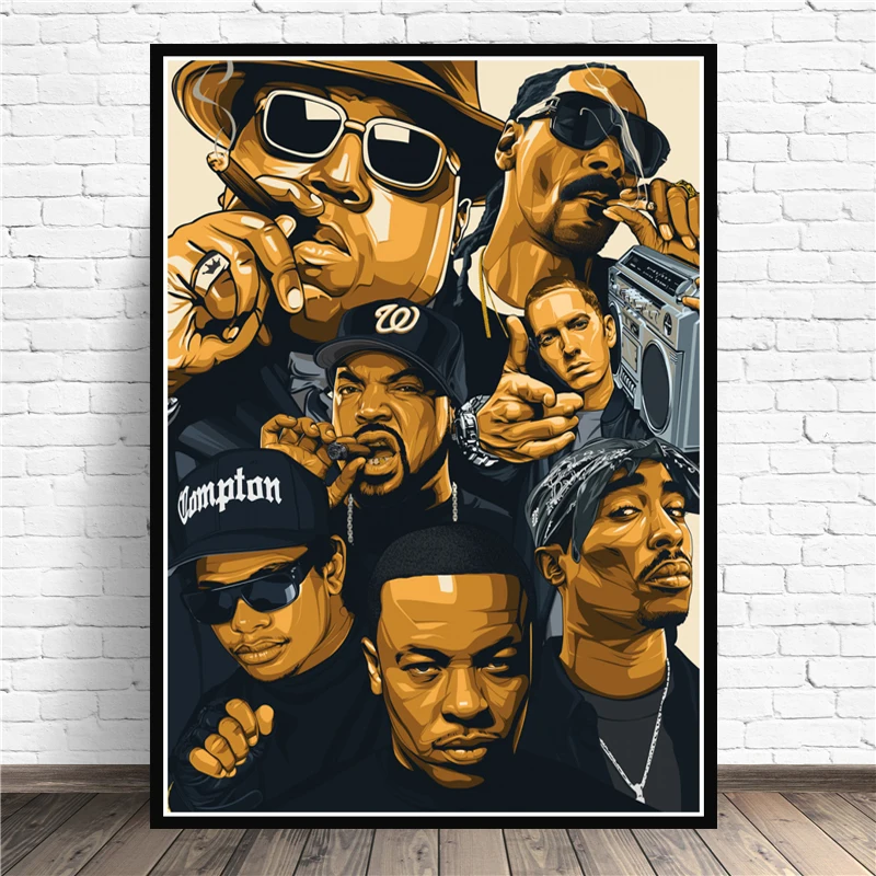 Декор для дома постеры и принты в стиле хип-хоп 2PAC Legend Star оригинальная