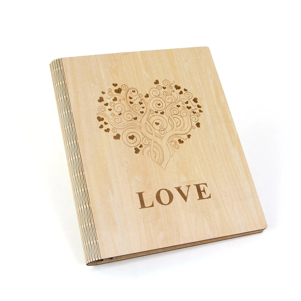 Высококачественный фотоальбом на заказ красиво оформленный деревянный