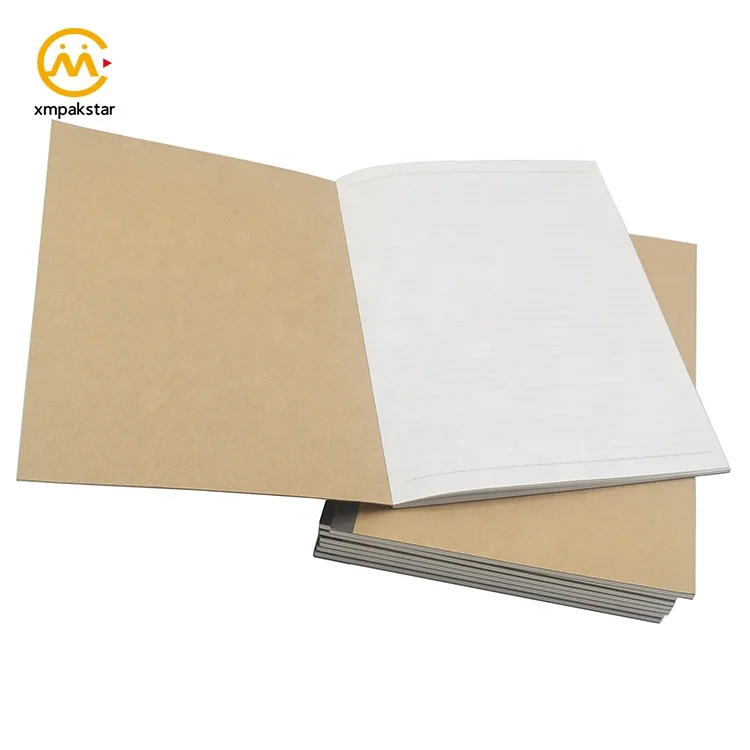 Factory wholesale customised Kraft paper cover stationary note book school composition notebook for student