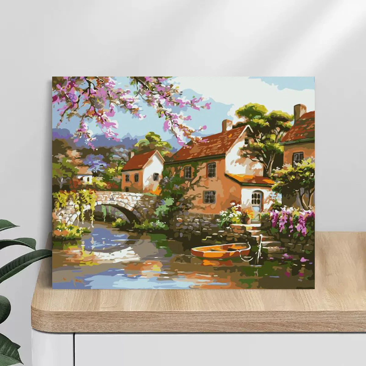 Painitng By Numbers Kits Countryside Landscape For Adults Kits Marker By Numbers For Home Decors Diy Gift 40x50cm/16x20inch