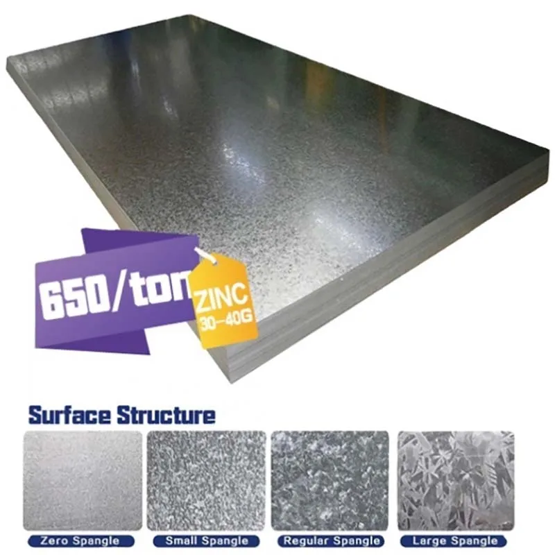 Popular Sizes Steel Sheet 1220 * 2440 mm Galvanized Steel Plate Gi Plate