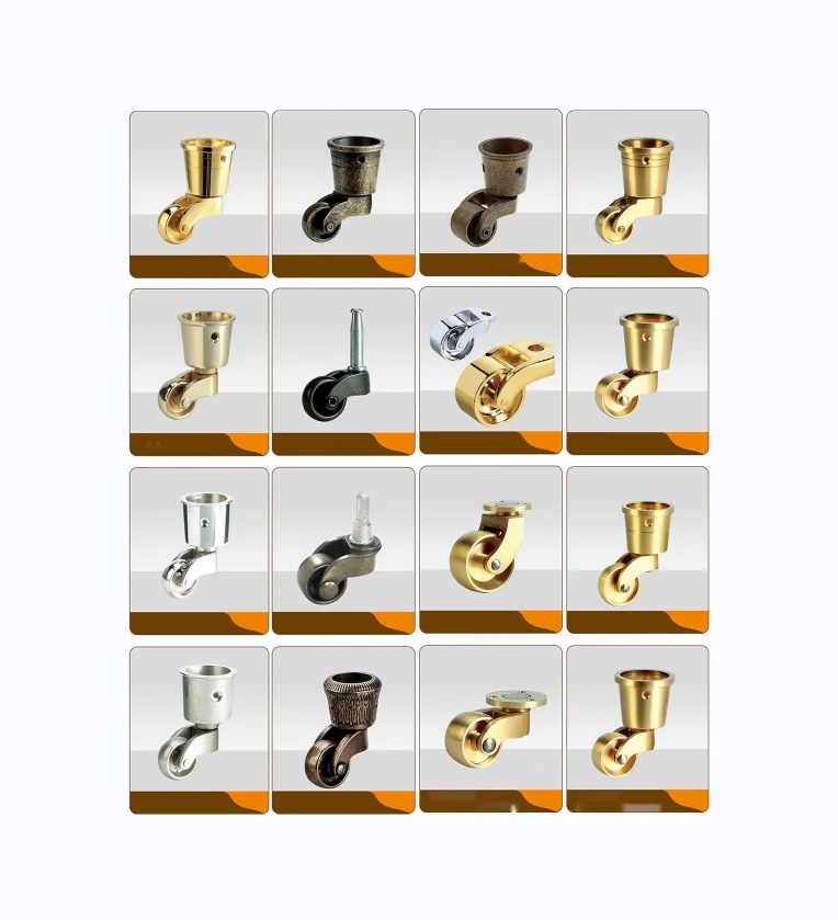 Hot Sale Factory Direct Price Caster for Gaming Chairs Leveling Casters Brass Metal Swivel Caster