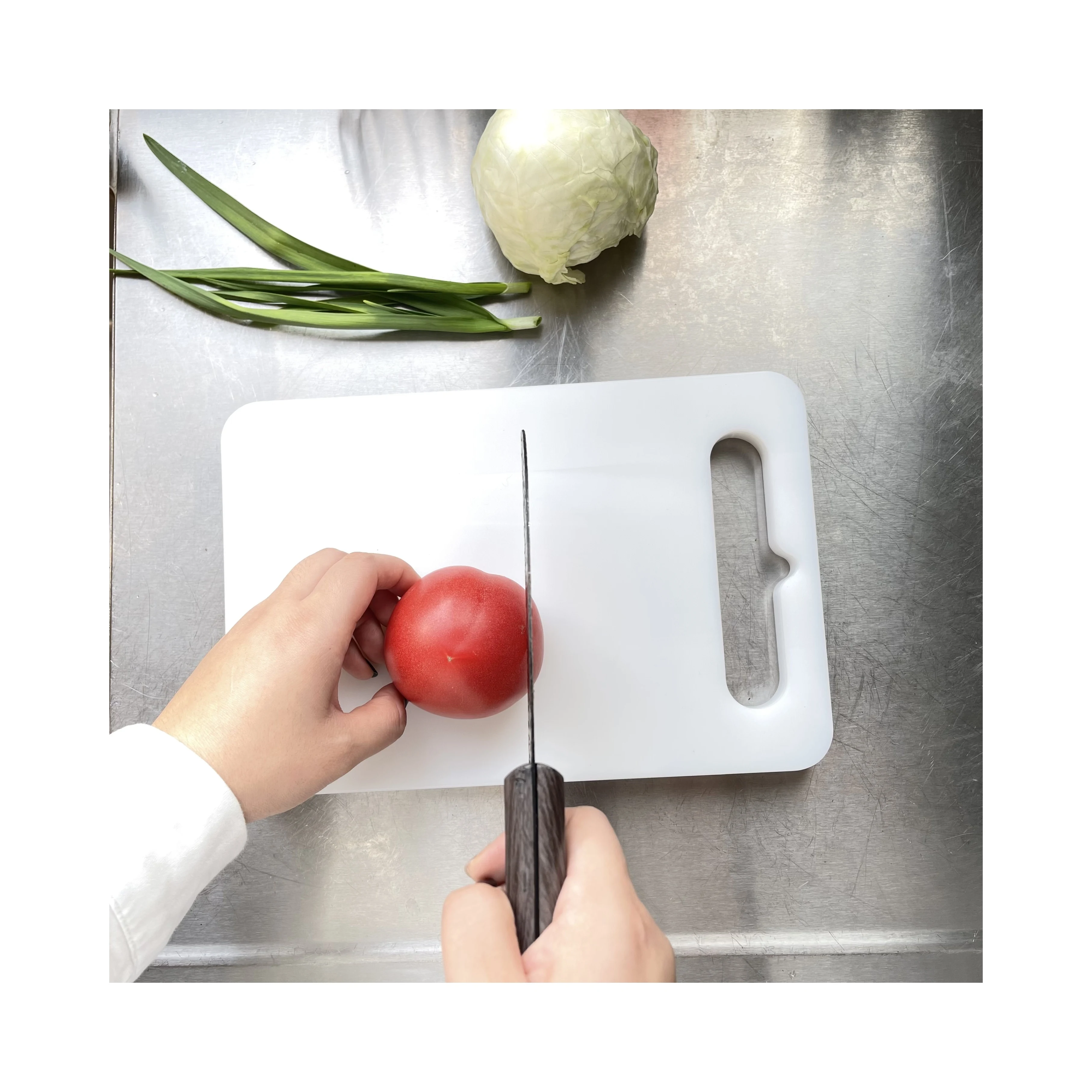 2Cm Thick Cutting Board Plastic PP PE Uhmwpe Plastic Disposable Cutting Board For Dining Room Kitchen
