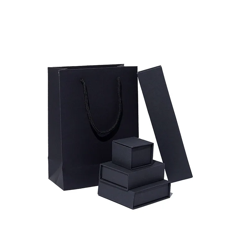 Wholesale Magnetic Closure Necklace Jewellery Gift Packaging Navy Blue Bracelet Box Paper with Logo