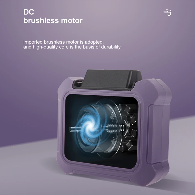 Wearable Fan Product Portable Cooling Clip Waterproof Waist Fan Electric Fan Portable With Light 6000mAh Battery