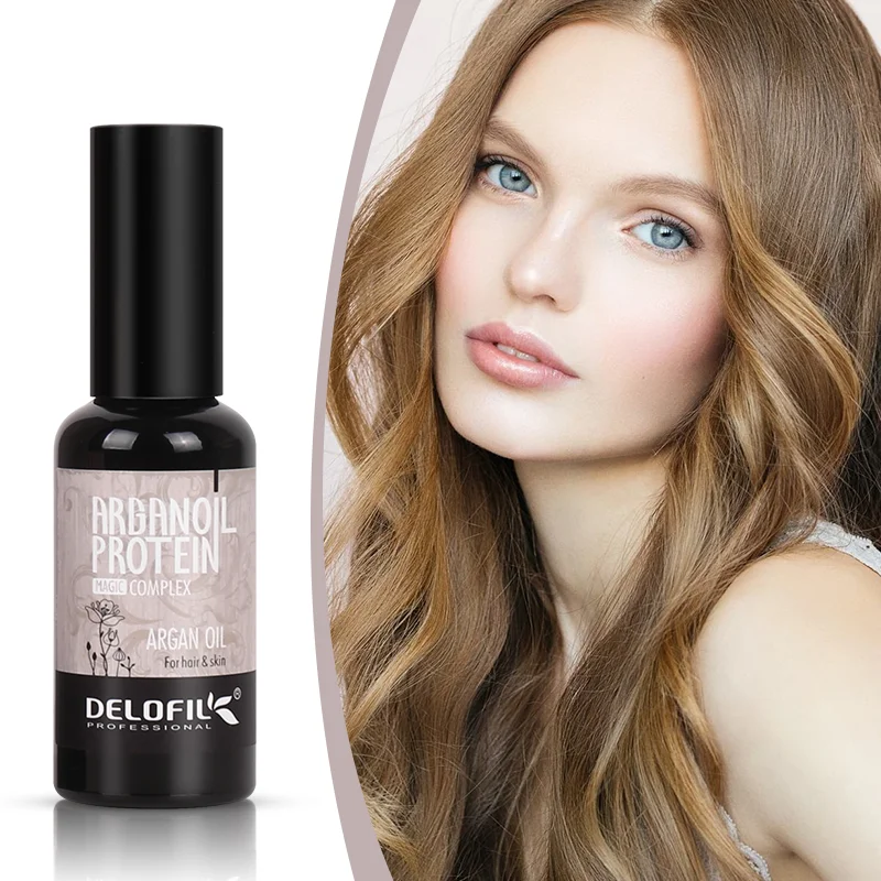 Delofil Best Hair Oil Wholesale Treatment Argan Oil Hair Serum Fast Repair Hair Oil