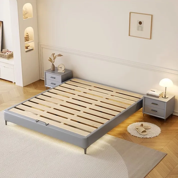 Simple Tatami Bed  Air-permeable King And Queen Size Bed Frame Morden Bed Set Furniture Bedroom