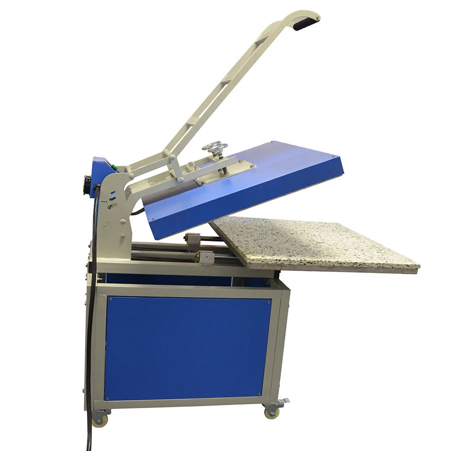 80x100cm Manual operation hand force large format textile thermo transfer heat press machine
