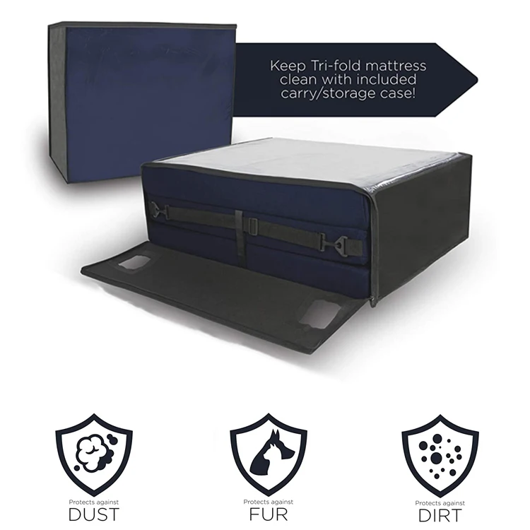 Folding mattress adult tri fold guest mattress sponge mattresses