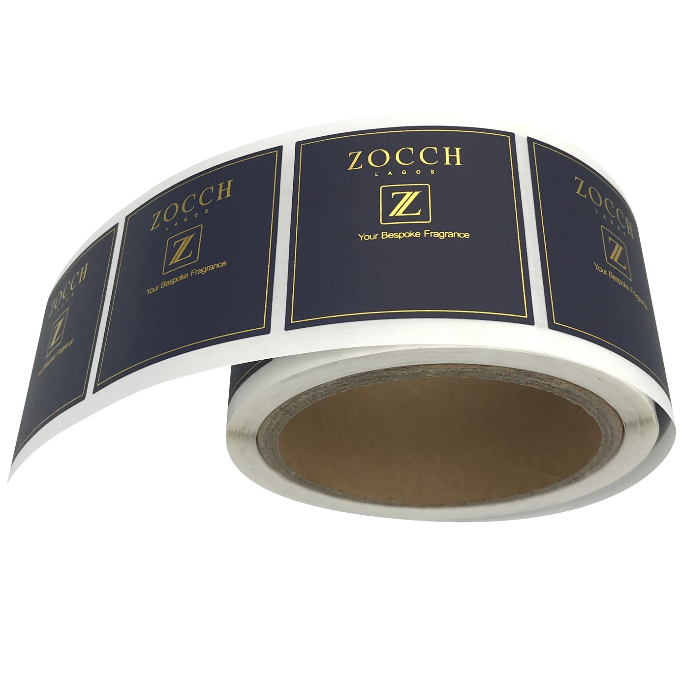 Customized printing gold foil package labels,hot stamping matte paper sticker labels