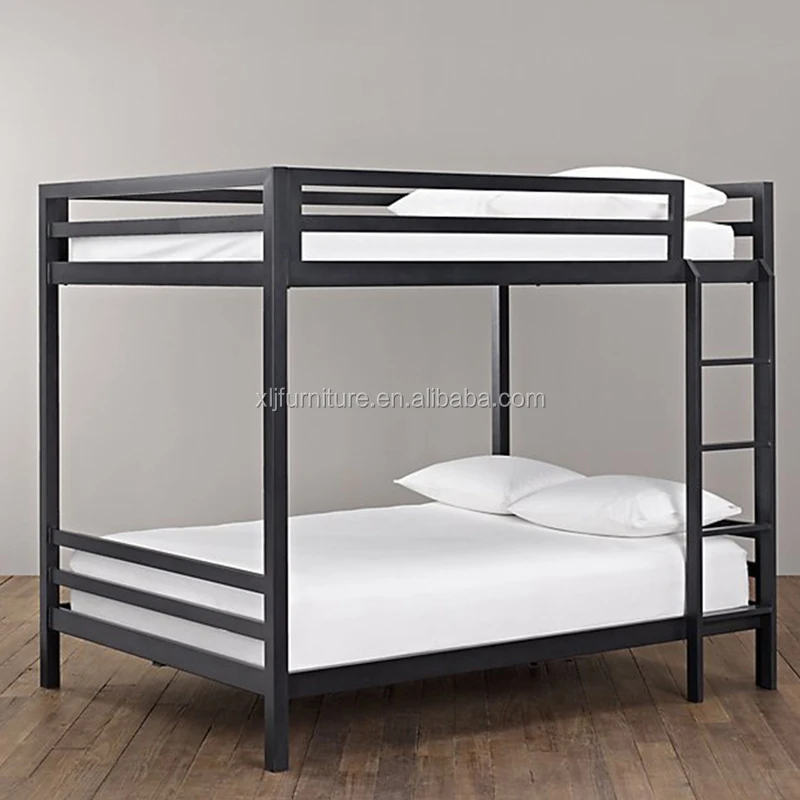 Factory wholesale customization bunk bed bunk bed with safe ladder protective barrier