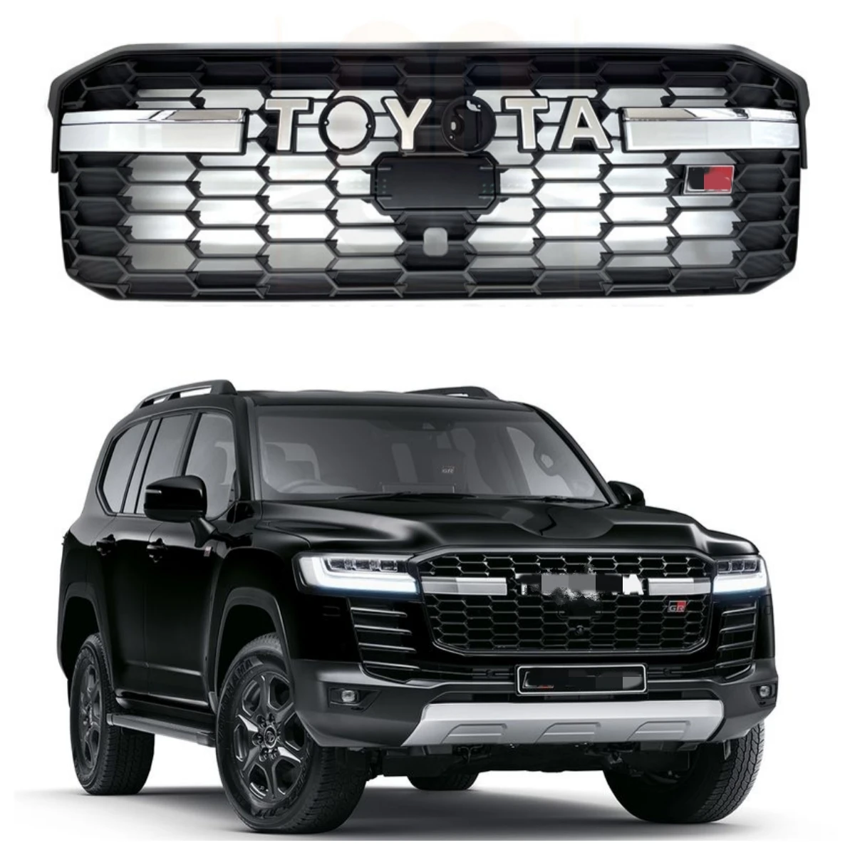 HW LC300 GR sport style front grille facelift for Land cruiser 300 2022 LC300