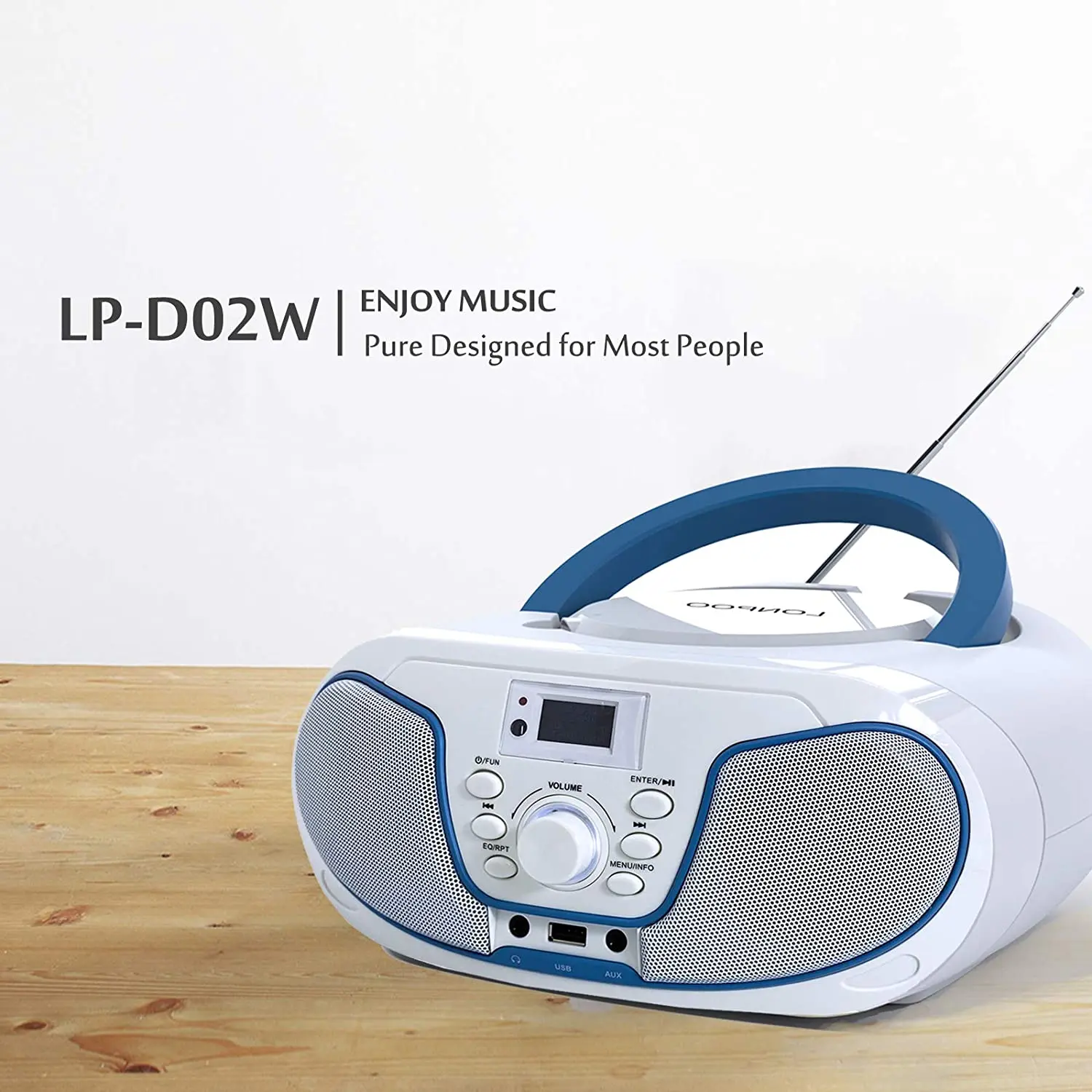 LONPOO brand new material with high performance boombox radio speaker