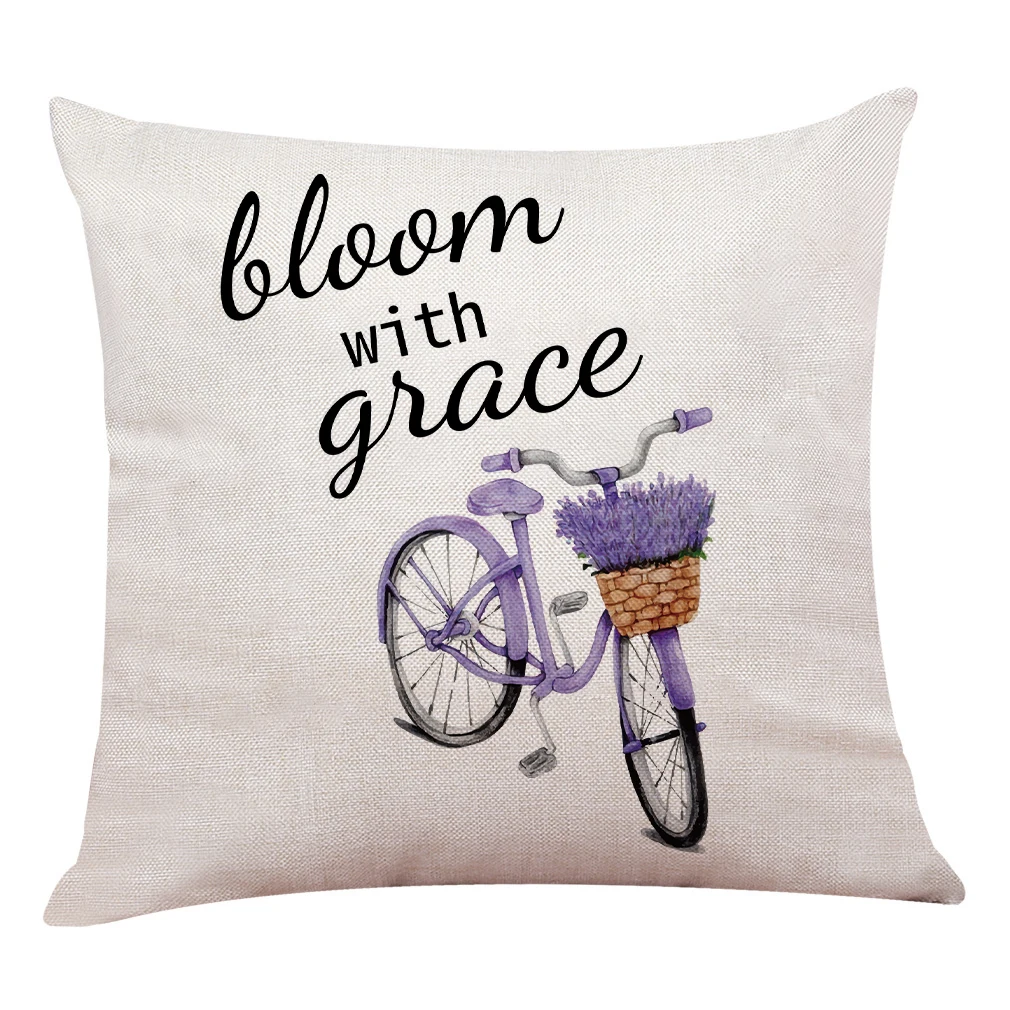 Wholesale Customizable Natural Linen Look Polyester 45 x 45 cm Throw Cushion Cover Pillow Cases Pillowcase for Home Decor