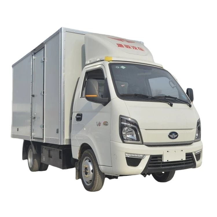CNG and asoline dual fuel T-KING 2 ton refrigerated van 3.95M freezer vehicles refrigerator car chill car Cold box  truck