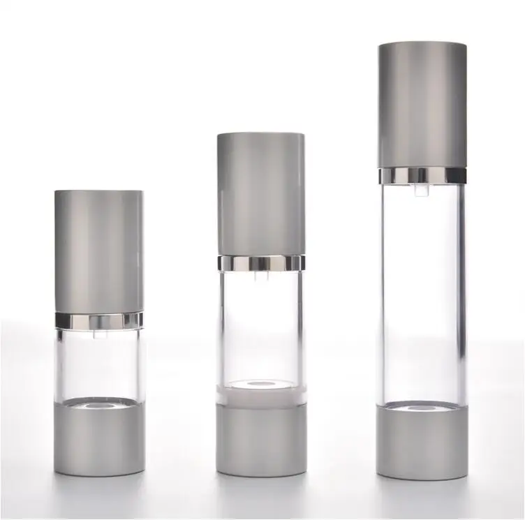 
transparent acrylic 30ml airless pump bottle for beauty cosmetics 
