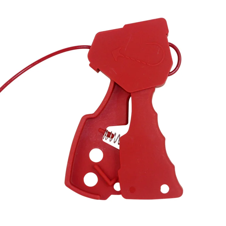Factory Adjustable Steel Loto Cable Lockout Valve Locking Hand-held Cable Lock