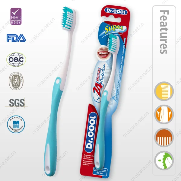 Factory Wholesale Hard Bristle Toothbrush Healthy Adult Plastic Sterile Manual Toothbrush