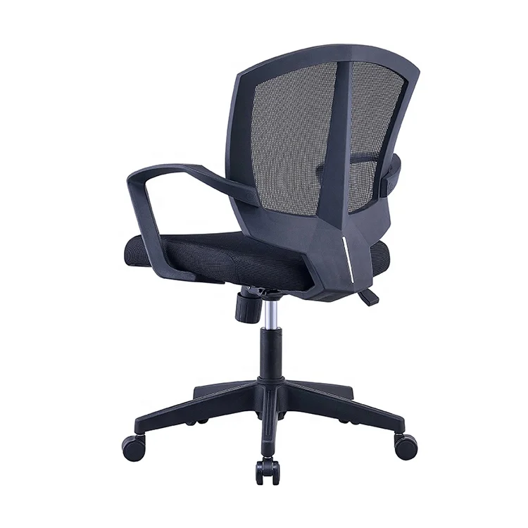 Free Sample Staff Chair Factory OEM Mid Back Cheap Ergonomic Swivel Mesh Chair Office Staff Mesh Chair for Meeting
