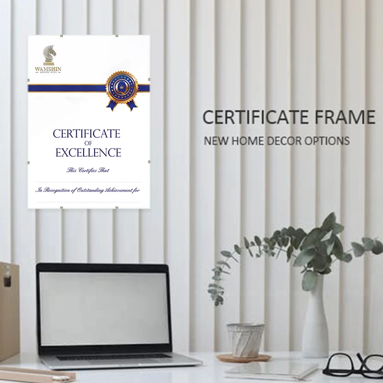 Wamshin 0.75/1.0 Mm Acrylic Glass 2.5 Mm Punched Mdf Board A4 A3 Clip Frame Photo Picture Frame Certificate Frame