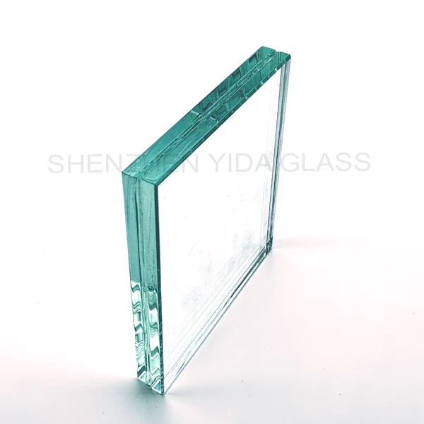 16mm unbreakable bulletproof glass laminated greenhouse large glass panel price for sales