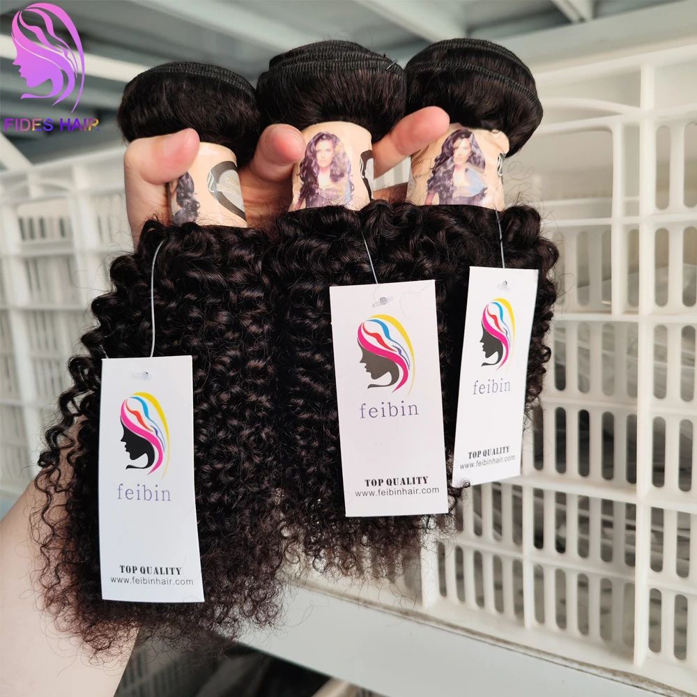 Cheap 8 Inch to 38inch Kinky Curly Hair Extensions Short Curly 100% Human Hair Remy Raw Brazilian Natural Bundles