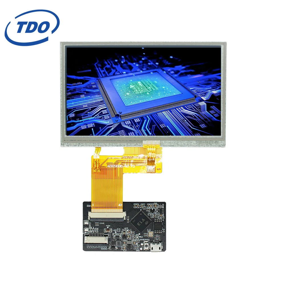 TDO 4.3 inch 480*272 TN HMI Screen UART Serial TFT LCD display Module for Arduino/STM/ESP with  TTL Interface