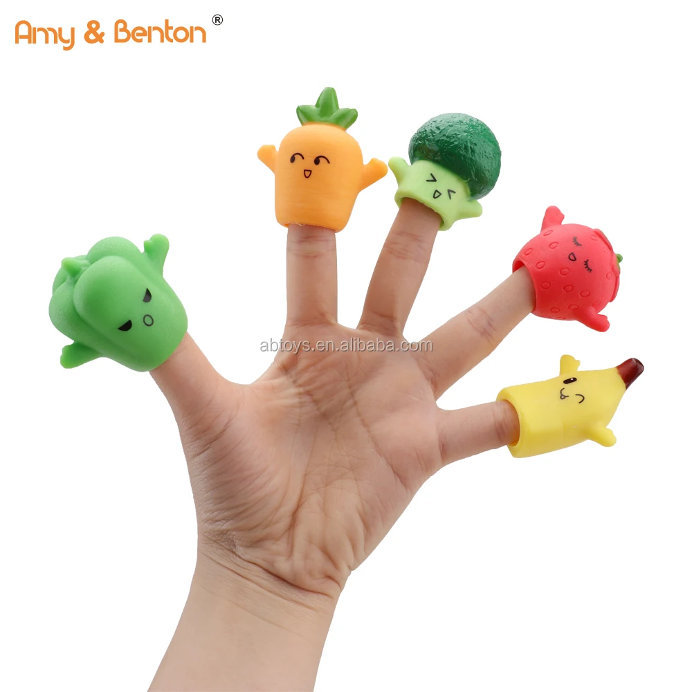 2021 набор резиновых кукол с фруктами, ручной палец для продажи